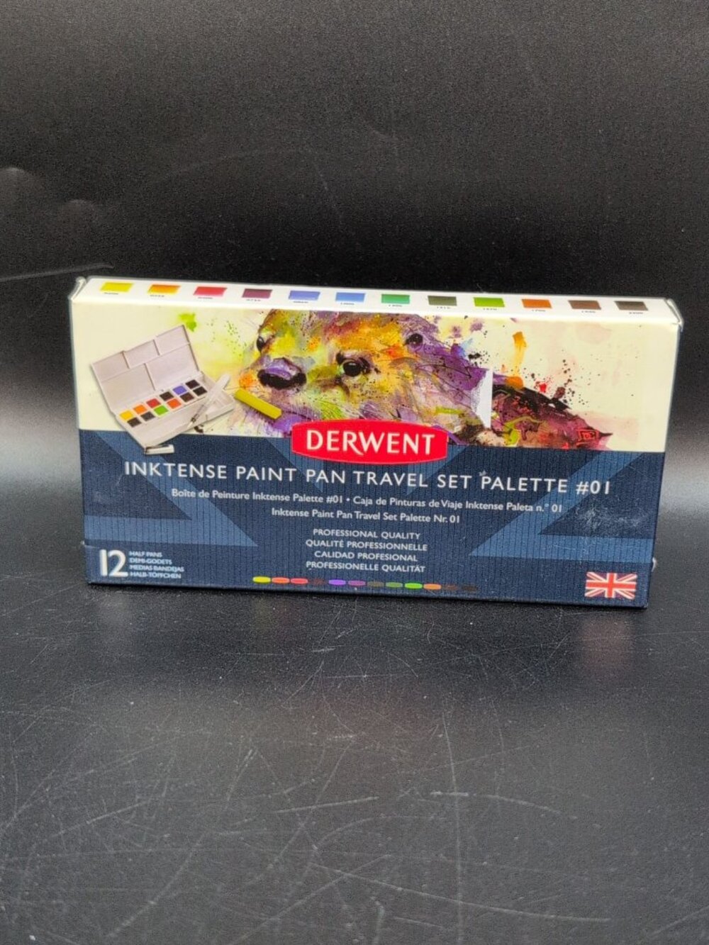 Derwent Inktense Paint Pan Travel Set Palette #01 12 Colours 2302636